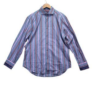 Robert Graham Las Vegas Designer Button Knowledge Wisdom Truth Paisley Shirt L